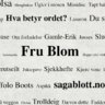 fru Blom